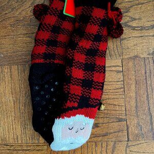 BNWT HALLMARK HOLIDAY SHERPA GRIPPER SOCKS (OS)